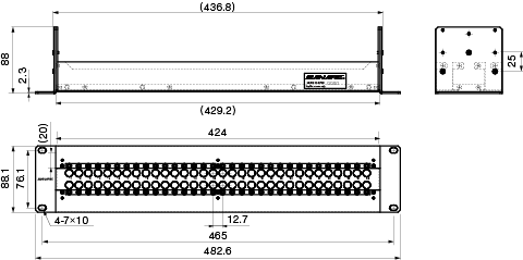 MJ2-M32-2U-BLK drawing